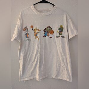 Warner Bros. Space Jam White Looney Tunes Graphic Tee